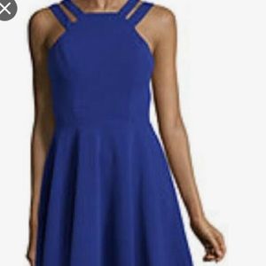 Blue mini/flowy dress